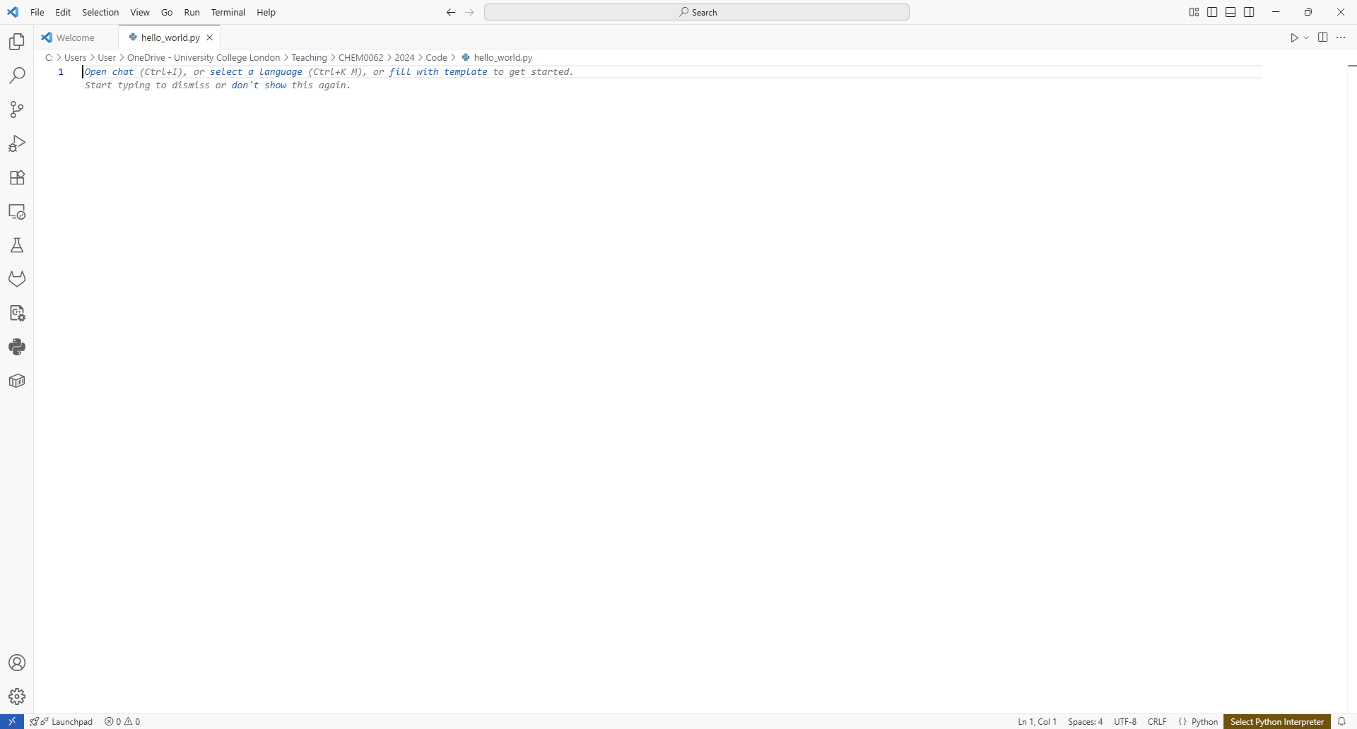 Window with large input box for text.